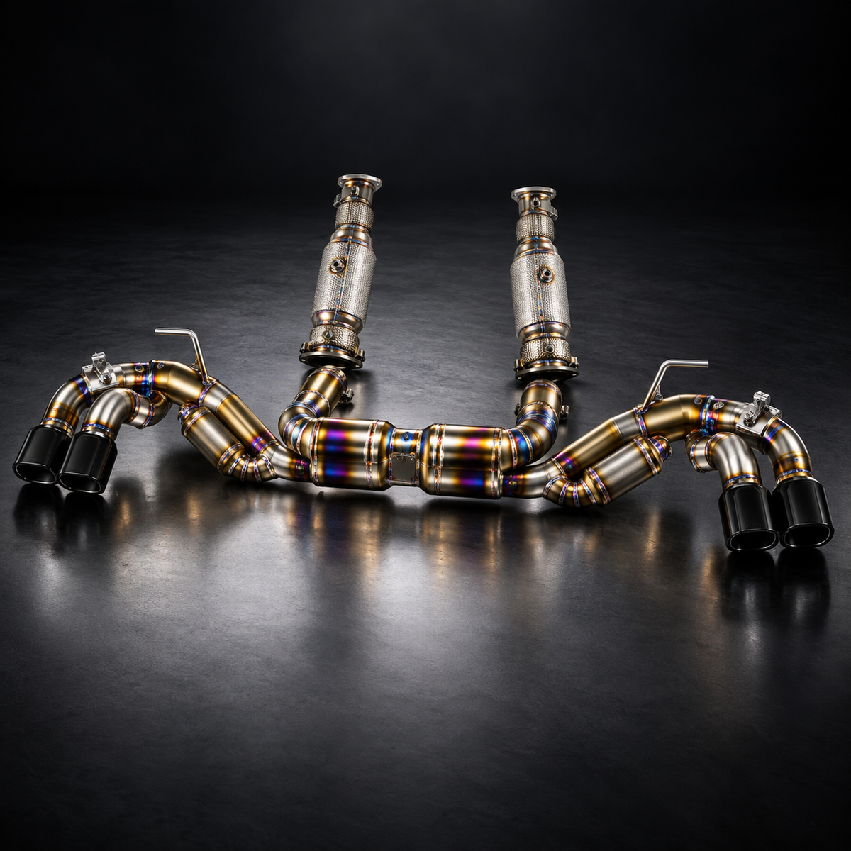 S&S C8 Stingray F1 Titanium Cat-back Exhaust +HFC