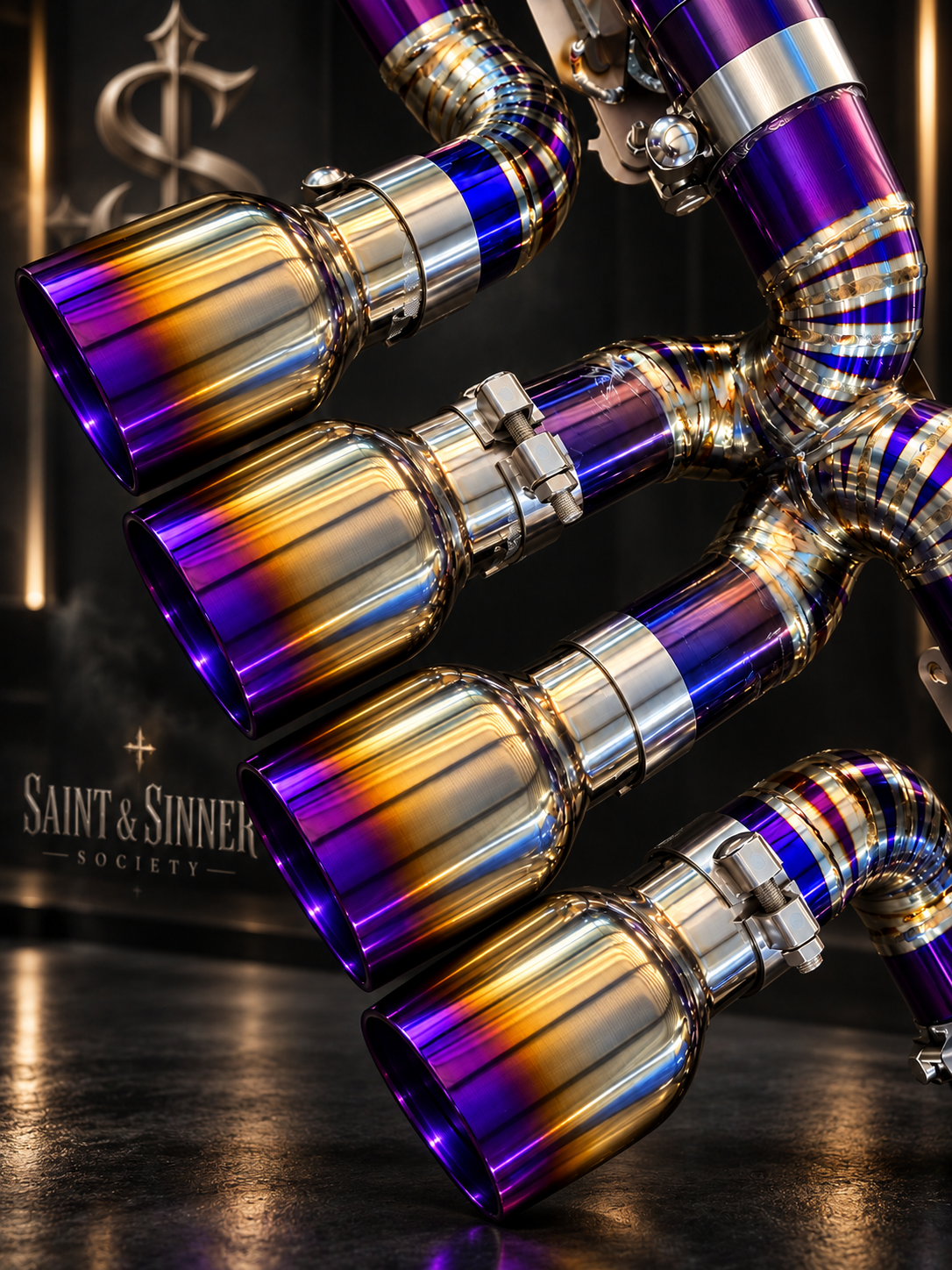 S&S C8 Z06 F1 Titanium Cat-Back Exhaust +HFC